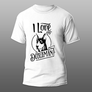 I love my Doberman póló