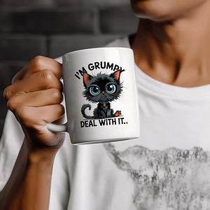 "I'm Grumpy, Deal With It" bögre